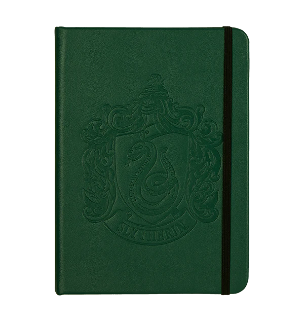 Personalised Slytherin Crest Embossed Journal