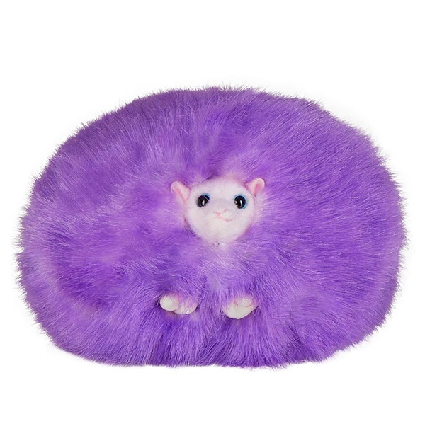 Purple Pygmy Puff Plush with Sound